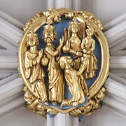 Adoration of the Magi Ceiling Boss in York Minster - � Nash Ford Publishing