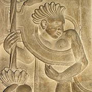 Native American on a Monument in Burford Church