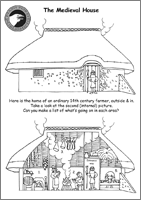 Medieval House Interior Activity Sheet