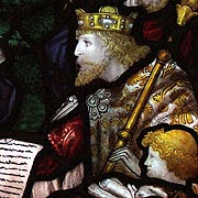 King Osric of the Hwicce in Stained Glass - � Nash Ford Publishing